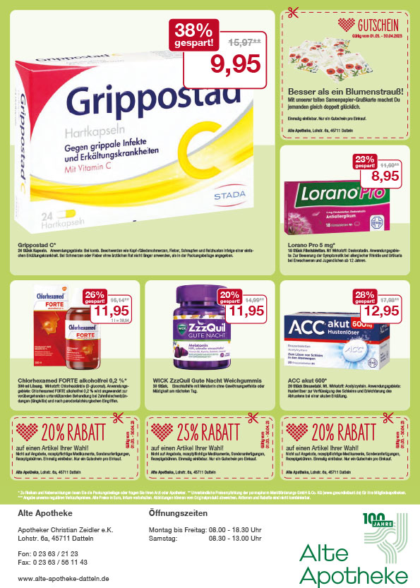 Angebote März-April Angebote März-April