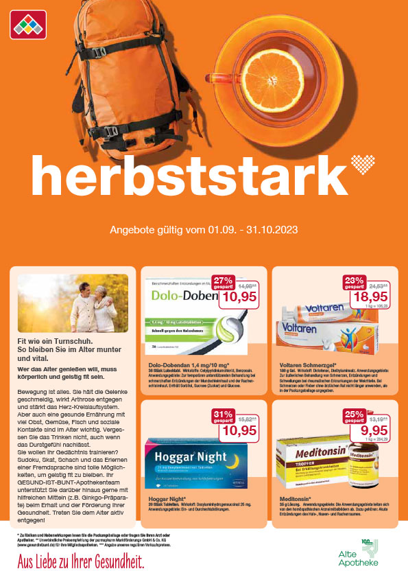 Angebote September/Oktober Angebote September/Oktober